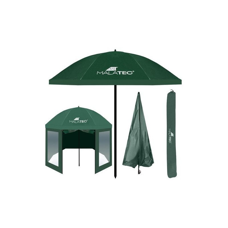 Slnečník a dáždnik rybársky zelený Ø240cm SR139