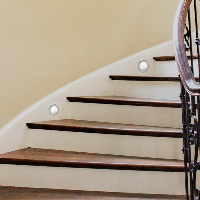 Svietidlo pozičné LED DPM YCB178S-PIR 1,2W/4000K strieborné 230V