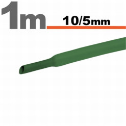 Trubička zmršťovacia 10mm/5mm DRS10-5/GR