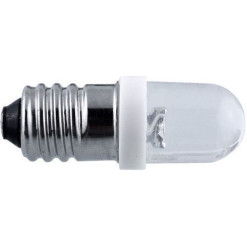 Žiarovka miniatúrna E10 24V LED CW studená biela