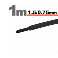 Trubička zmršťovacia 1,5mm/0,75mm DRS1,5-0,75/BK