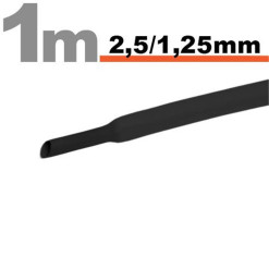 Trubička zmršťovacia 2,5mm/1,5mm DRS2,5-1,25/BK