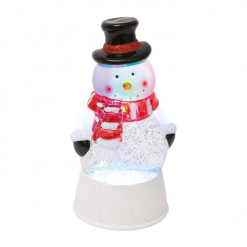 Lampáš so snežítkom, trblietkami a snehuliakom HOME LTN18