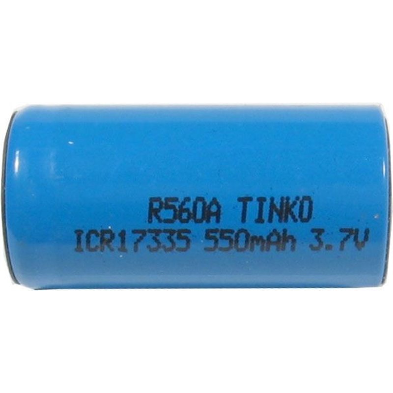 Batéria TINKO RCR123 3,7V 550mAh ICR17335 nabíjateľná s vývodmi