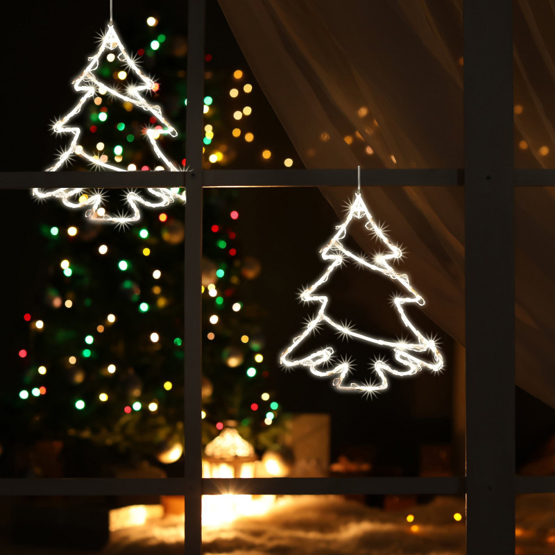 Dekorácia vianočná do oknastromček LED KID502B/WW
