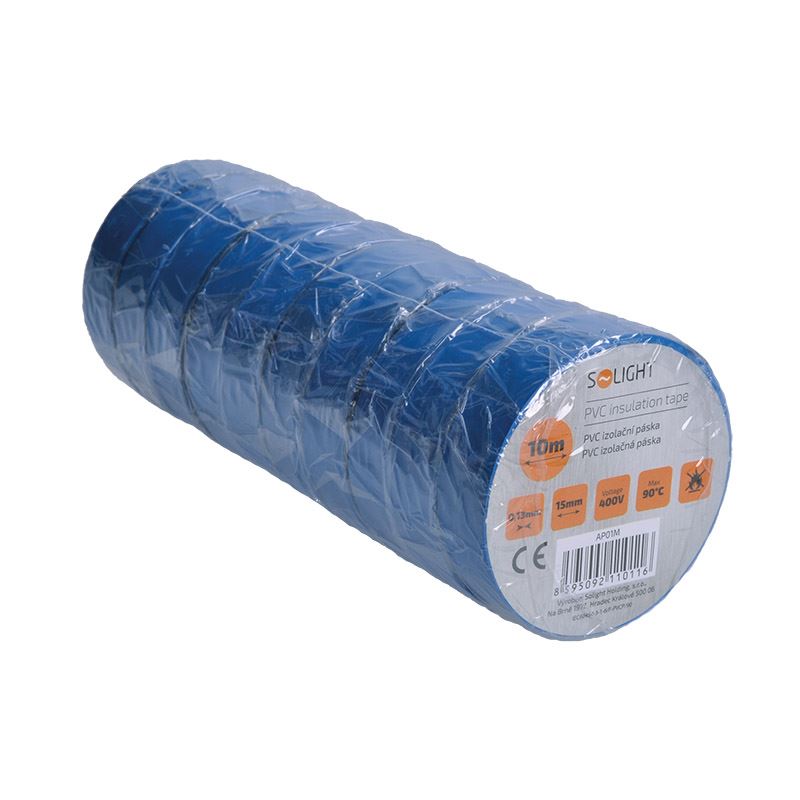 Páska izolačná PVC 15mmx10m svetlo modrá AP01MS