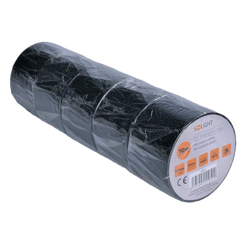 Páska izolačná PVC 38x10 čierna AP07