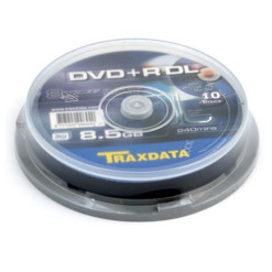 DVD+R DL TRAXDATA 8,5GB dvojvrstvové 10cake