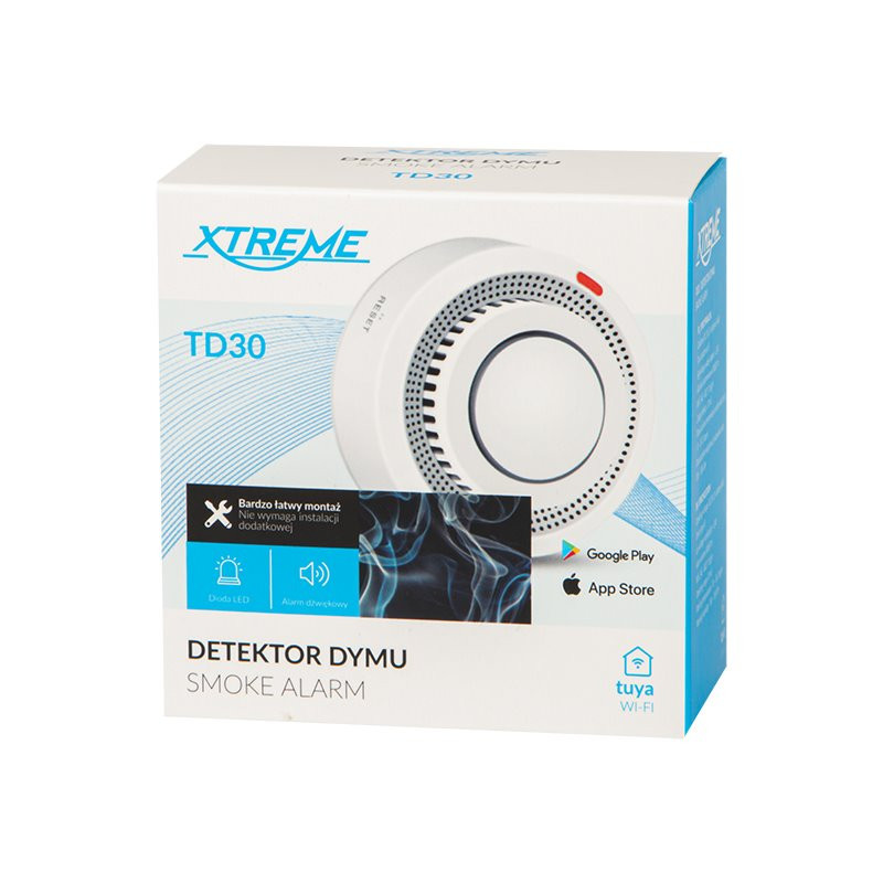 Detektor dymu XTREME TD30 WIFI 2xAAA