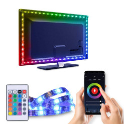 Pás LED sada pre TV na USB 4x50cm RGB WIFI SMART SOLIGHT WM58