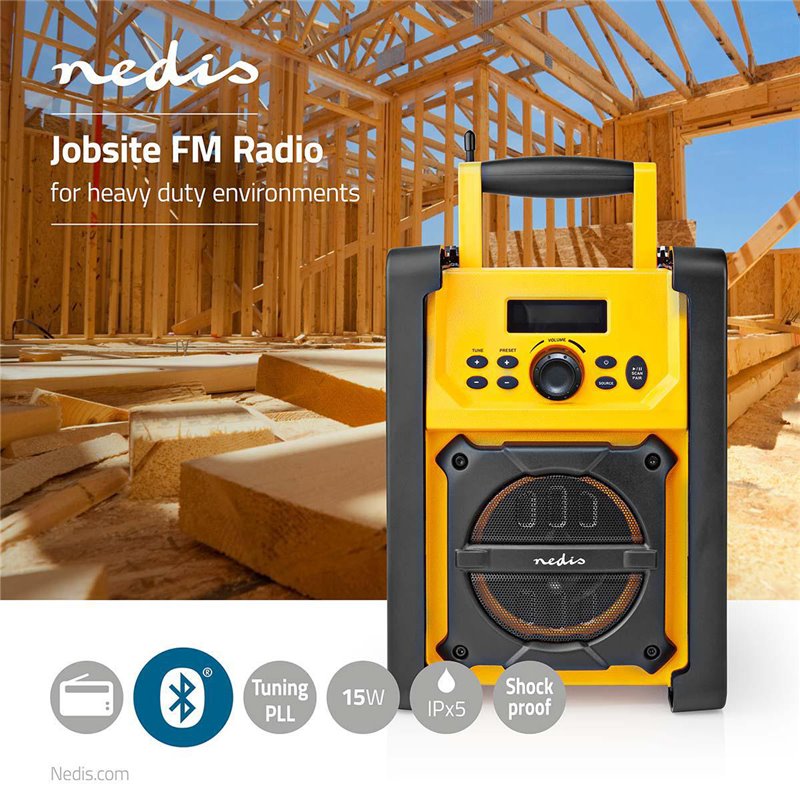 Rádio prenosné Nedis RDFM3100YW žlté