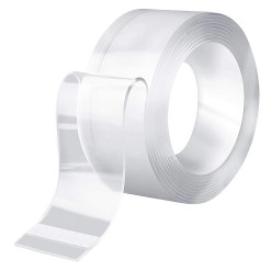 Páska obojstranná transparentná 30mmx1mmx3m opätovne použiteľná (akrylová guma)