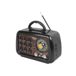 Rádio prenosné KEMAI MD-1901BT BLACK retro