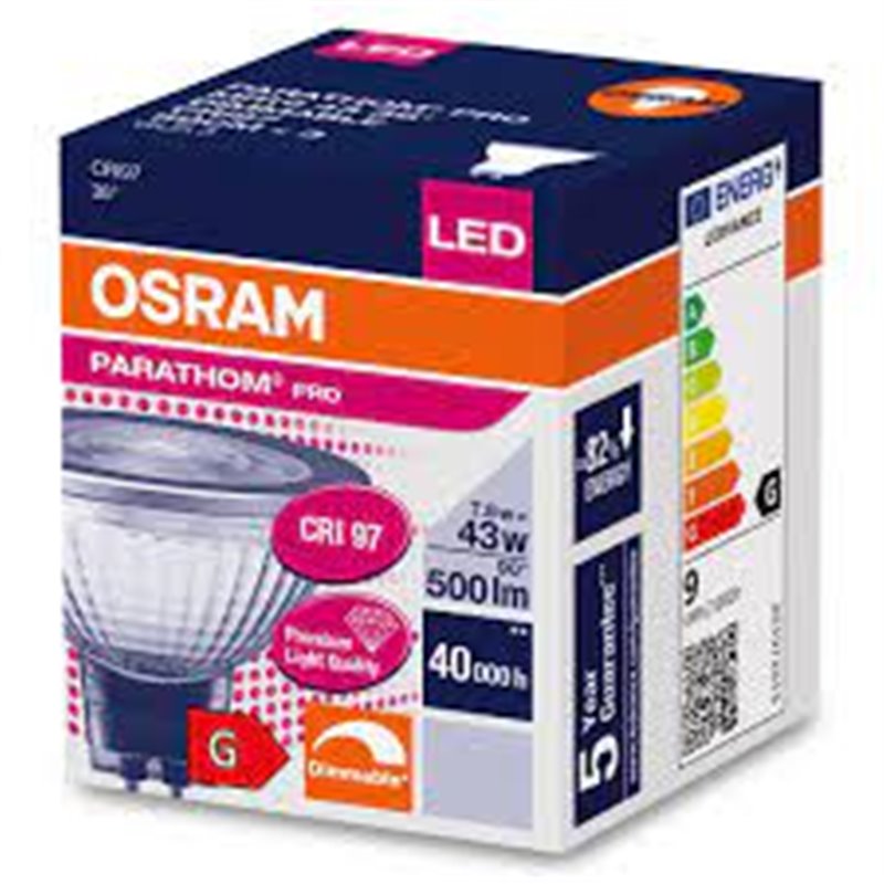 Žiarovka OSRAM LED LPMR16D4336 MR16 7,8W/940 36° DIM