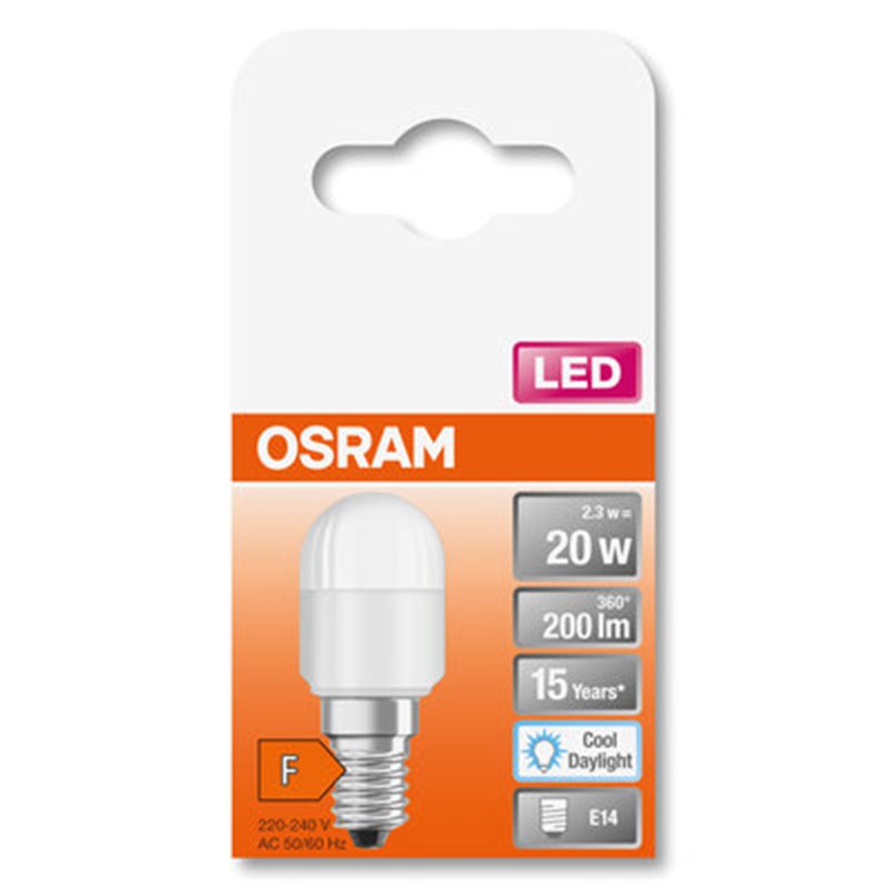 Žiarovka OSRAM LED E14 2,3W/865 do chladničky T2620 200lm