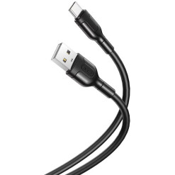 Kábel USBA-USBC 1m 2,1A čierny XO NB212