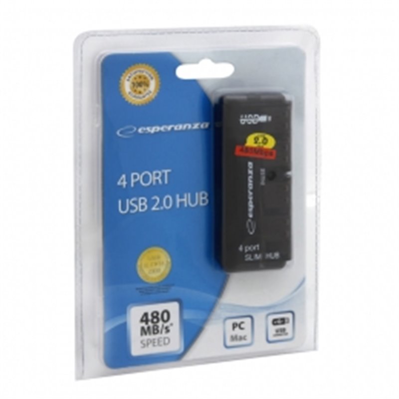 USB HUB 4-portový 2.0 ESPERANZA EA112