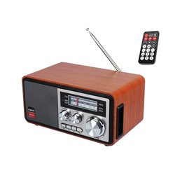 Rádio prenosné CMiK MK-623S strieborné RETRO