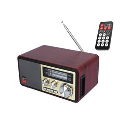 Rádio prenosné CMiK MK-623Z zlaté RETRO