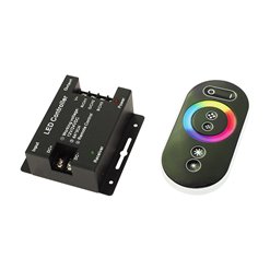 Controler RGB pre LED pás rádiový 12V 144W LXRF144