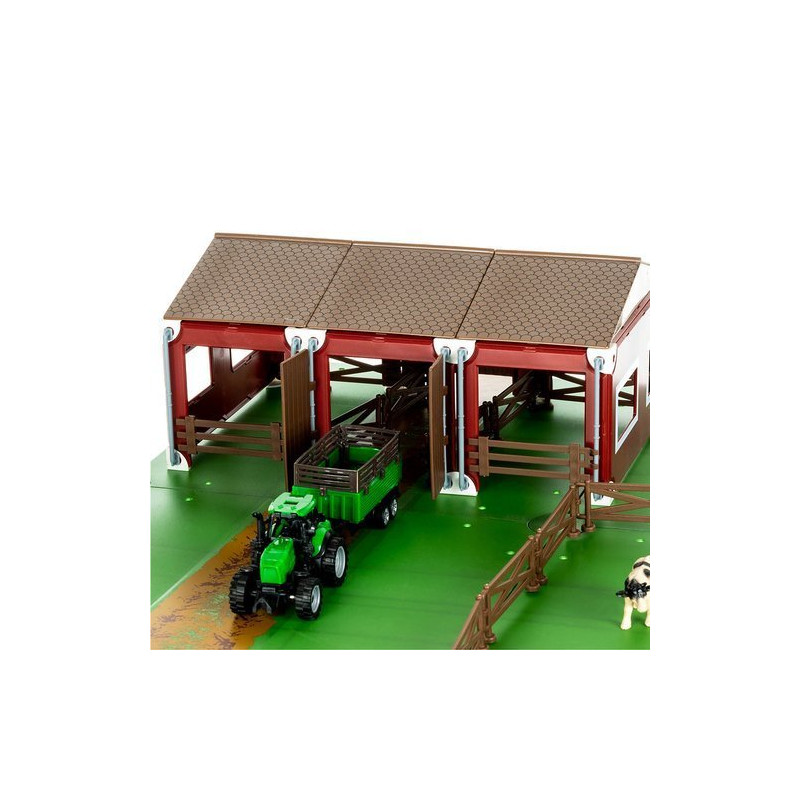 Hračka farma s traktormi JASPERLAND (62x54x20cm)