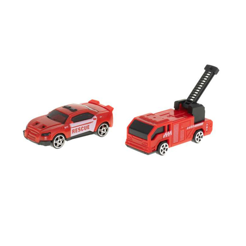 Hračka hasičské auto+hasičské autá 2ks SUPER STORA