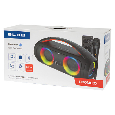 Reproduktor prenosný BLUETOOTH BLOW BOOMBOX (karaoke s mikrofónom)