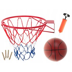 Basketbalová obruč so sieťkou a loptou BASKETBALL RIM 45cm