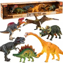 Sada dinosaurov 6ks 7x13cm CRETACEOUS pohyblivé figúrky