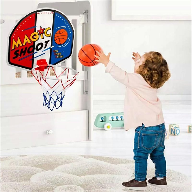 Hračka mini basketbalový kôš s loptou BASKETBALL SET MBS-11