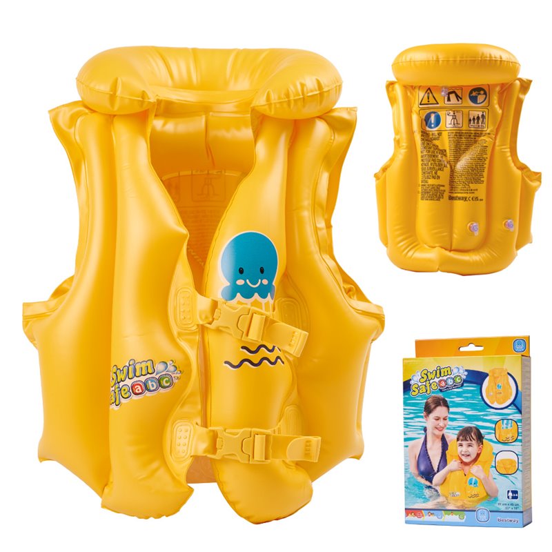 Nafukovačka detská plávacia vesta 19-30kg BESTWAY 32034 žltá