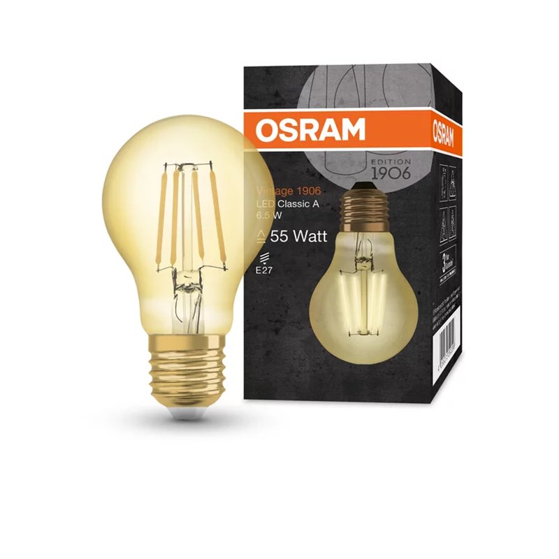 Žiarovka OSRAM LED 1906 LED55 E27 6,5W/824 VINTAGE