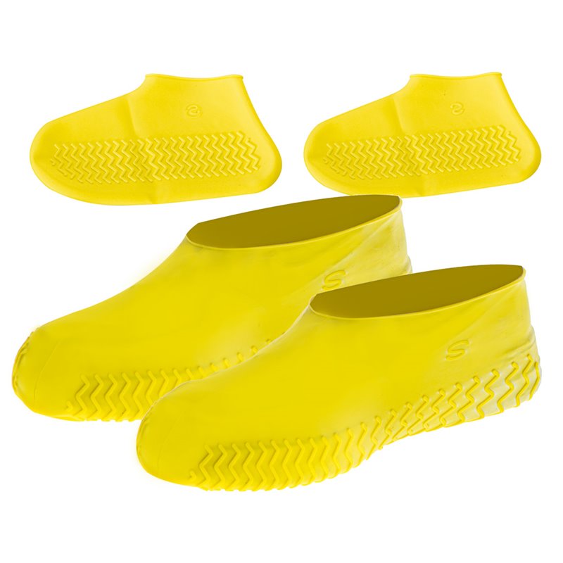 Návleky nepremokavé na topánky S 26-34 silikónové žlté