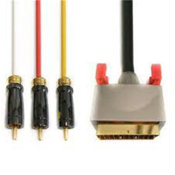 Kábel 3RCA-SCART 1,5m EHV302B (EN14) PROFIKOVO