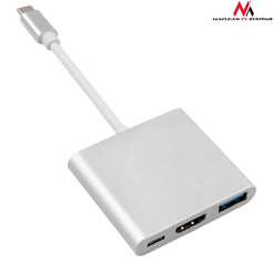 Kábel OTG zásuvka HDMI+USB3.0+USBC-USBC MCTV-840