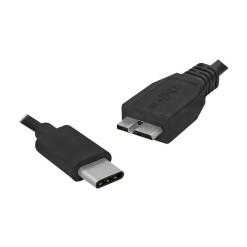Kábel USB3.0AM USBC-USBB micro vidlica BM 1m