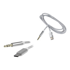 Kábel USBC-JACK3,5st vidlica 1m AUX FT-AC19
