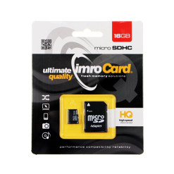 Karta micro SD+adaptér 16GB class10 IMRO