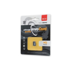 Karta Micro SD+adaptér 4GB class10 IMRO