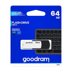 Kľúč USB 64GB 2.0 GOODRAM BLACK/WHITE UC02