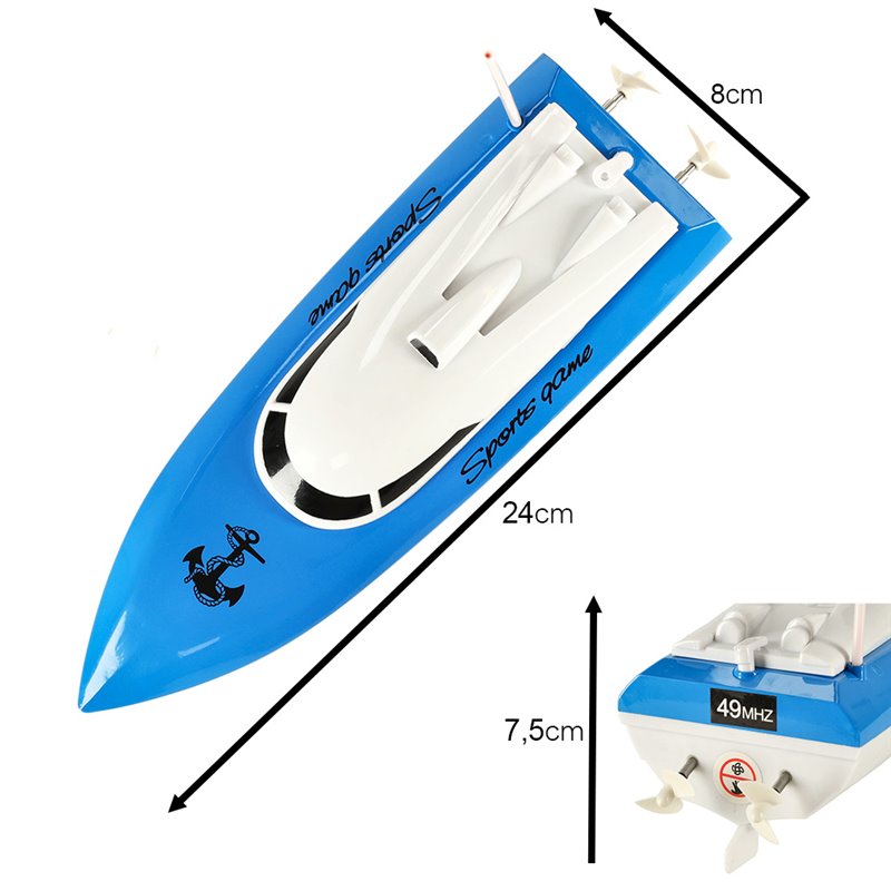 RC model loď na D.O. HEYUAN BOAT RACING NO.802 BLUE