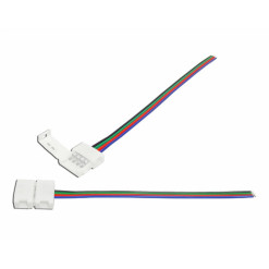 Konektor napájací pre LED pásy 10mm RGB s káblikmi