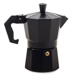 Konvica Moka 3 kávy 150ml hliník čierny