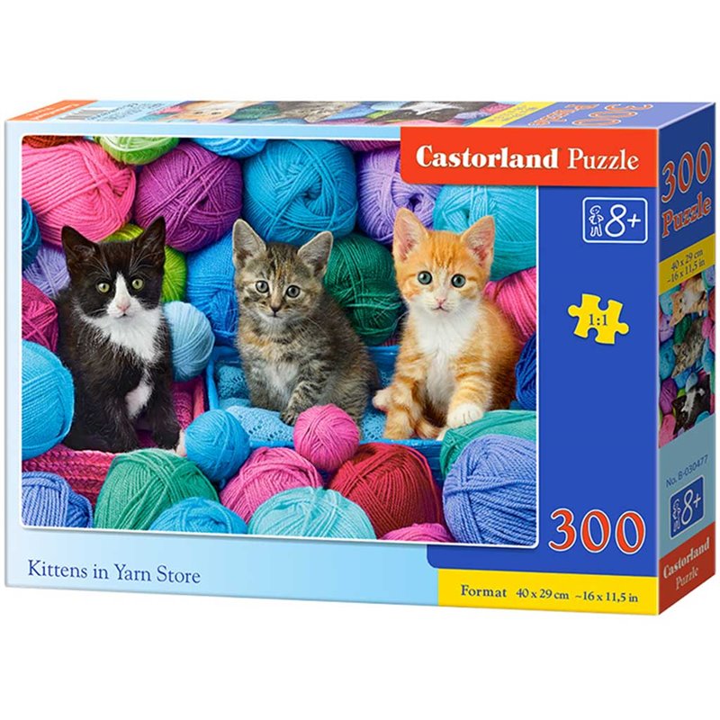 Castorland PUZZLE 300ks Kittens in Yarn Store 8+