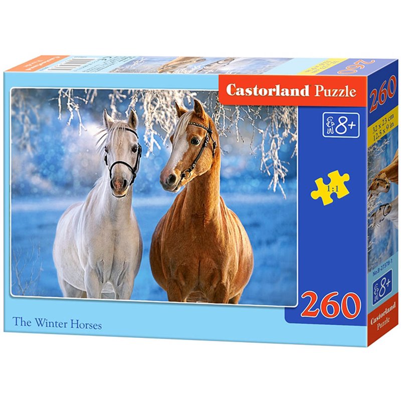 Castorland PUZZLE 180ks The Winter Horses 8+