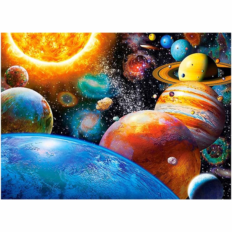 Castorland PUZZLE 180ks Planets and their Moons 7+