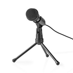 Mikrofón ručný so stojanom NEDIS MICTJ100BK