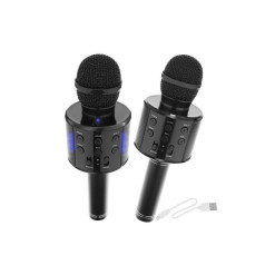 Mikrofón ručný WS-858 BLACK Karaoke