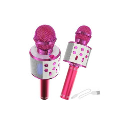 Mikrofón ručný WS-858 PINK Karaoke