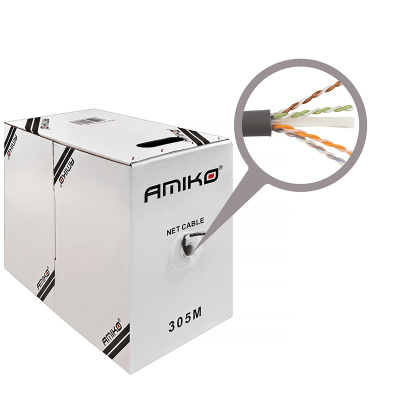Kábel FTP DROT CAT.6e 305m AMIKO CCA